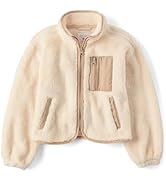 The Children's Place Girls' Long Sleeve Sherpa Fleece Full Zip Jacket