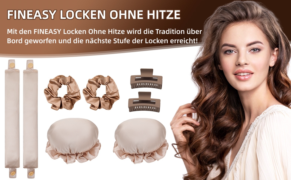 Krullen zonder hitte, haarspelden 's nachts met haarspeld, antislip, haarhaarkrullers 's nachts