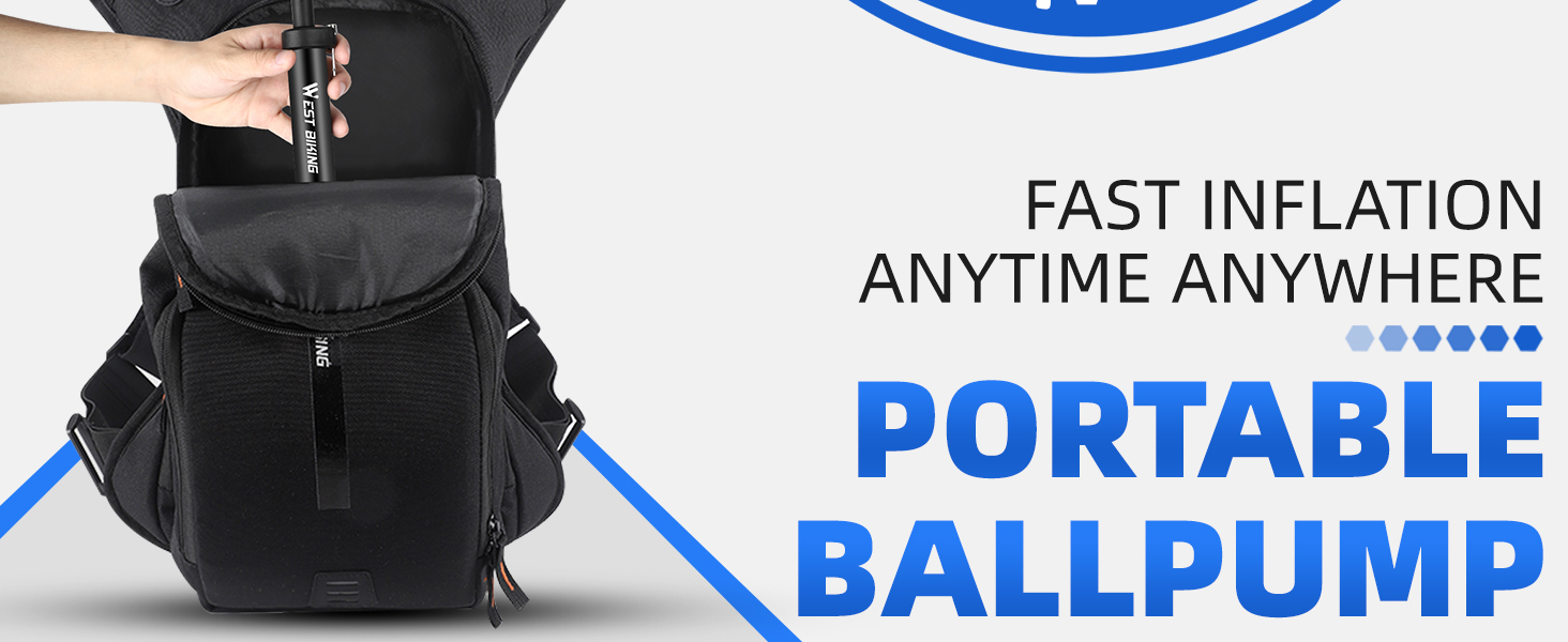 Ball Pump With Needle, Portable Football Inflator Pump Come With Hose,Inflation Pump for Soccer, Basketball, Rugby, Balloons, Swimming Laps 15 4