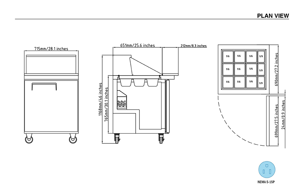Commercial refrigerators