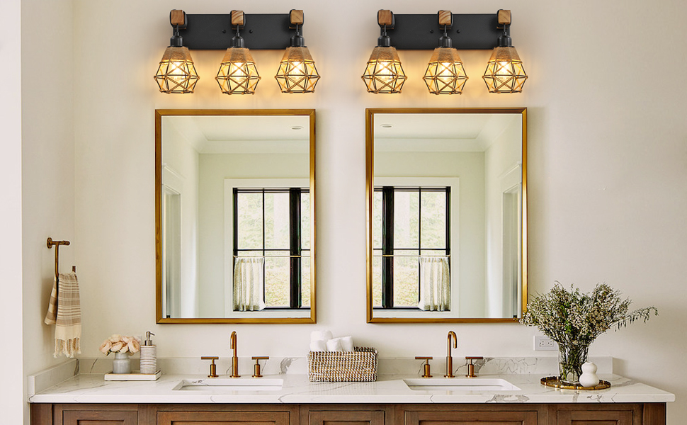 3 Light Bathroom Vanity Light Fixtures