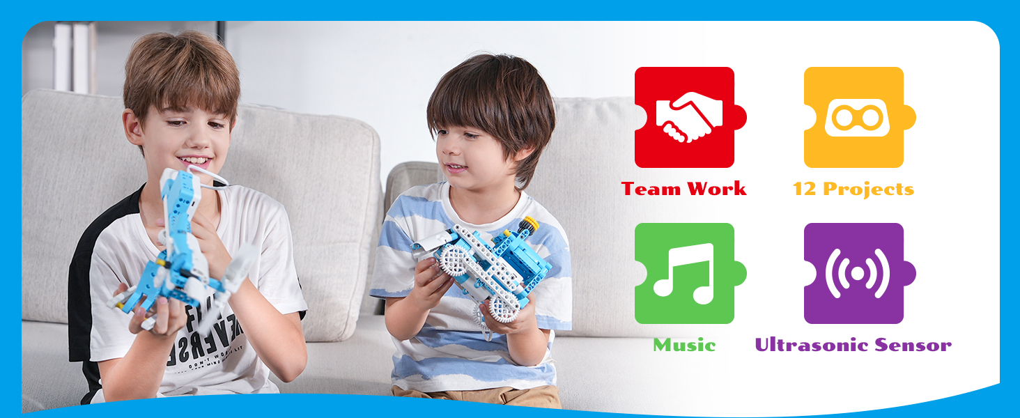 coding stem building robot toy education kit gift science set