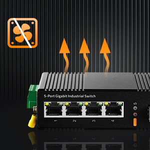 5 port gigabit industrial switch