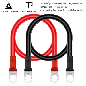 50 CM auto battery inverter cable 12v car battery cables