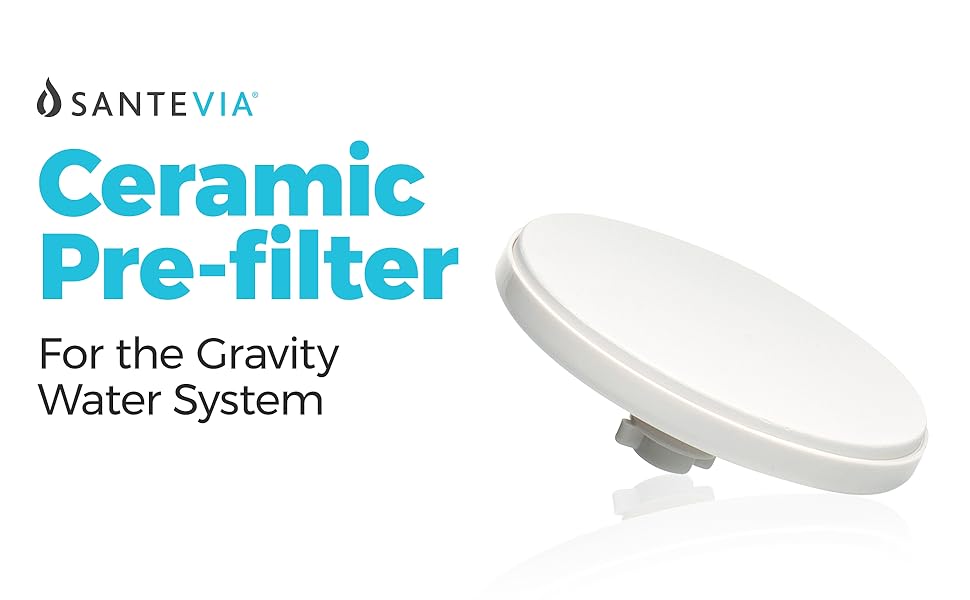 Ceramic Prefilter Replacement by Santevia Designed for Santevia's