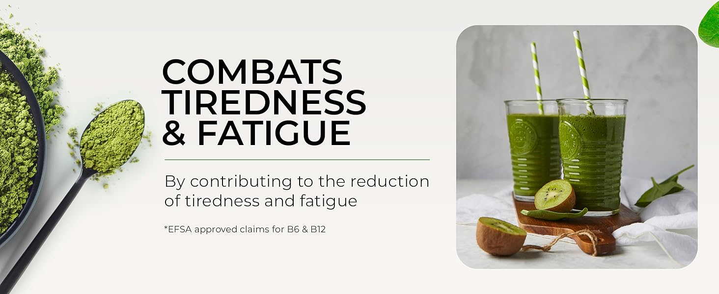 Inspiriko greens powder for combatting fatigue
