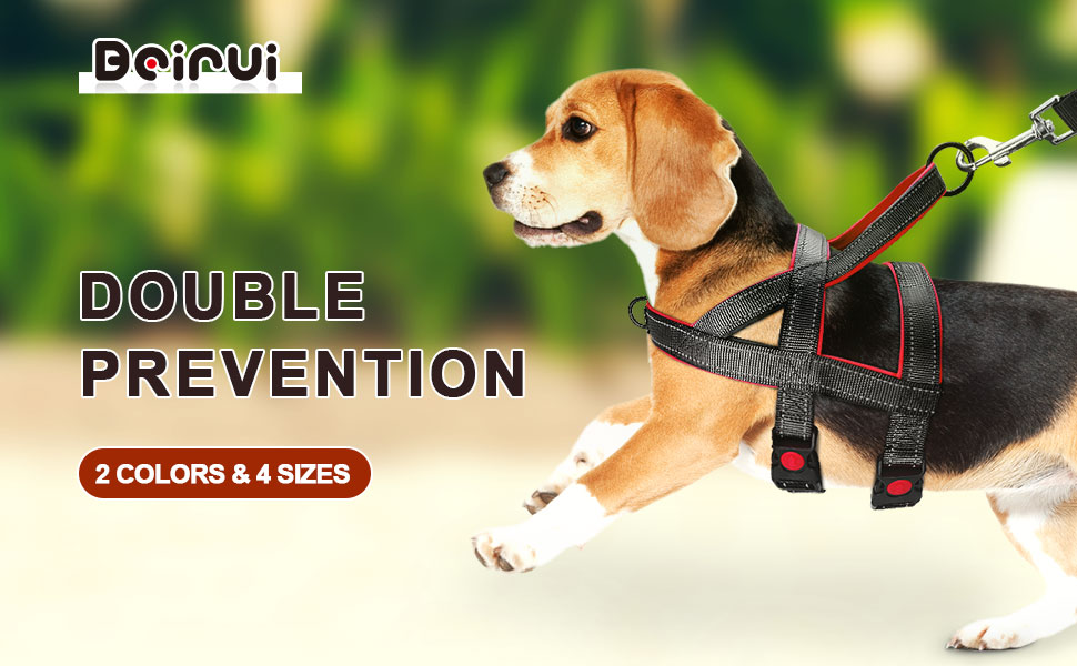 Beirui No Pull Escape Proof Dog Harness for Small Medium