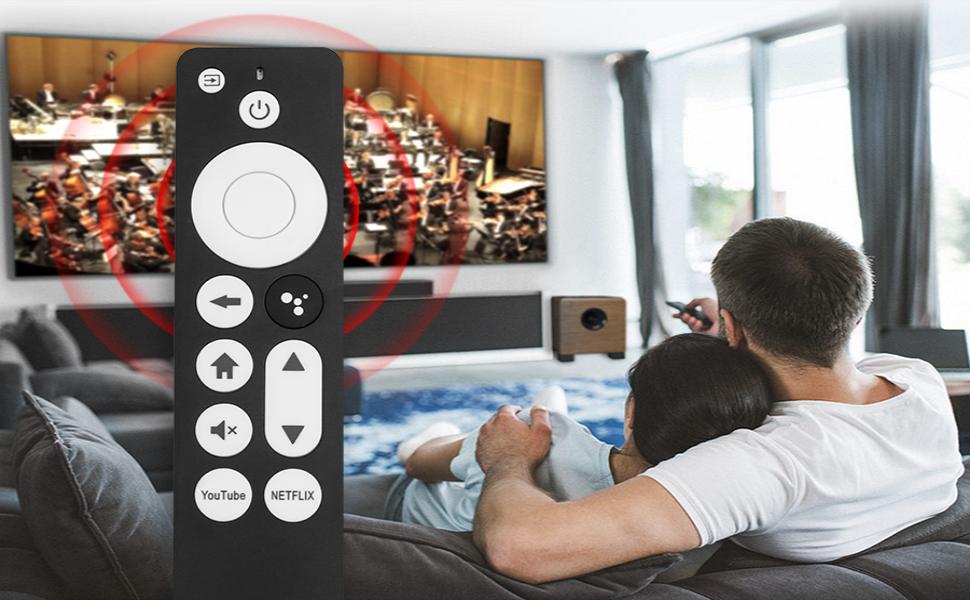 Replacement G9N9N Voice Remote Control Compatible with Google Chromecast 4K