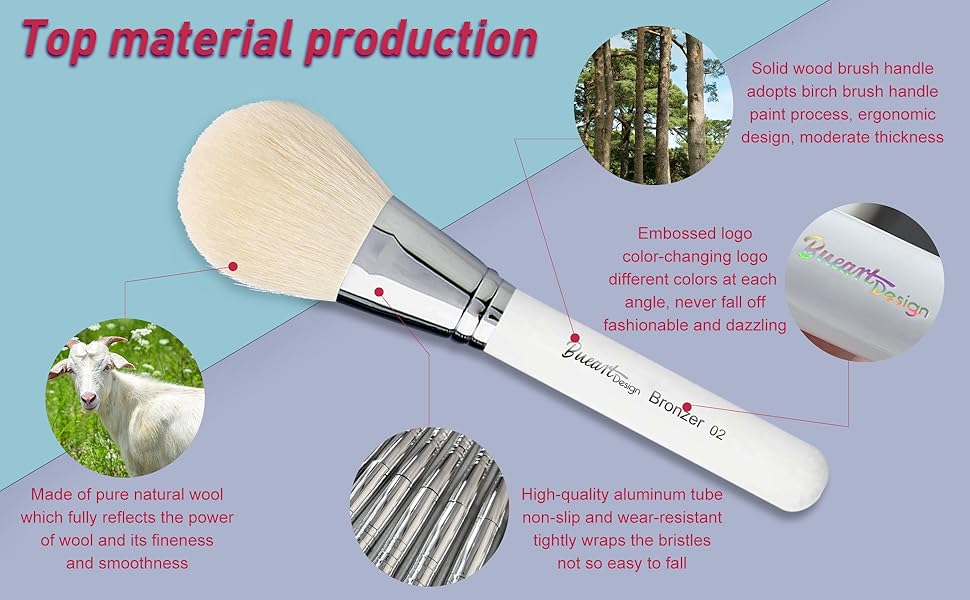 26Pcs Natural hair brushes set with holders