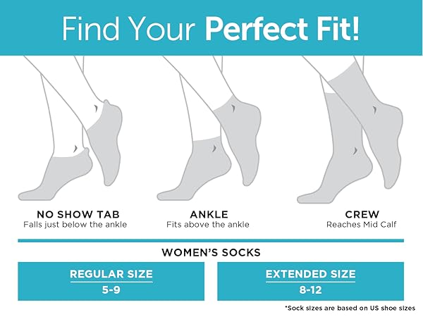 socks size chart