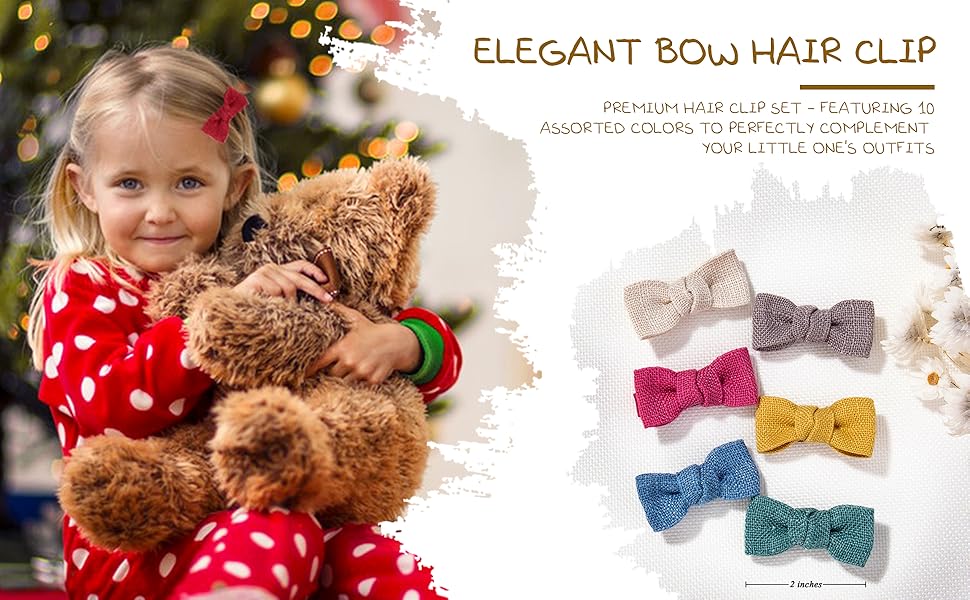 2英寸亚麻蝴蝶结-1