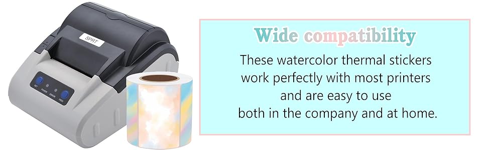 Color Rectangle Thermal Label