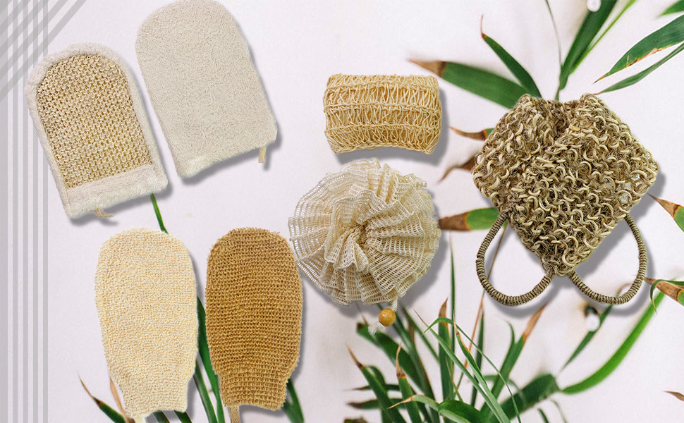 organic loofah bath scrubbers