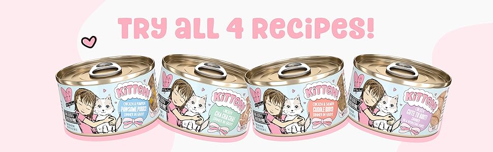 Specifically formulated for growing kittens