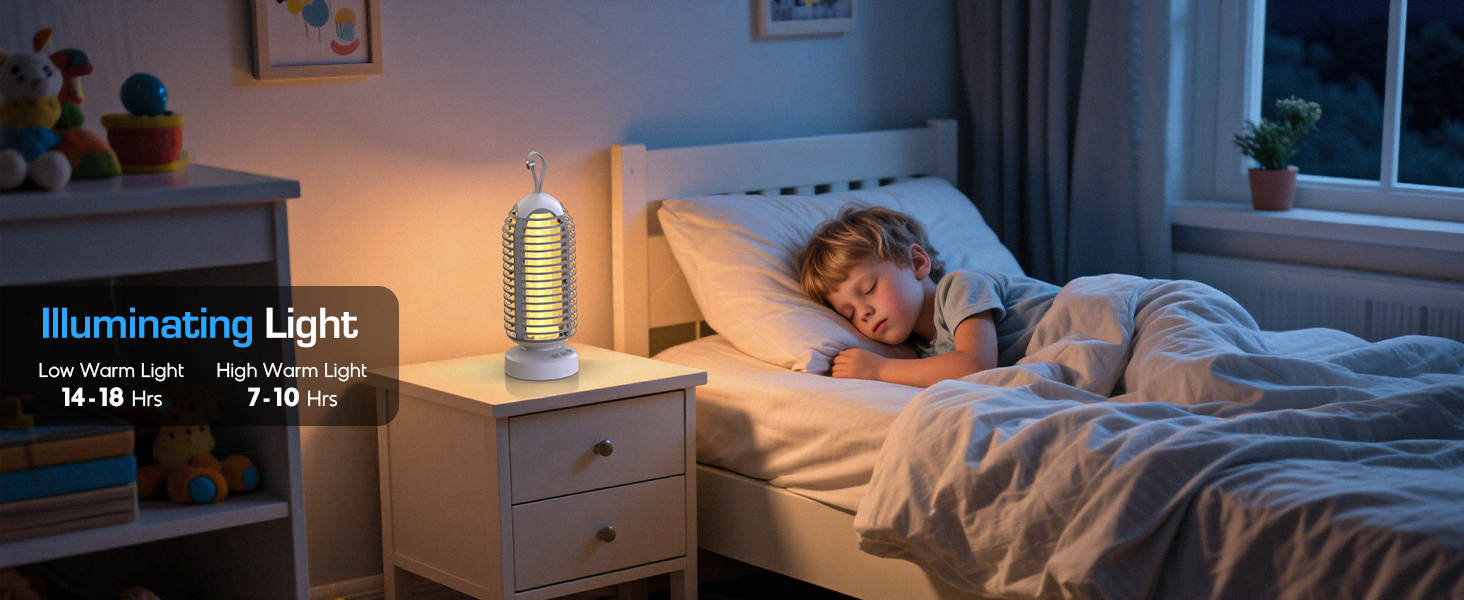 night light fly zapper outdoor indoor bedroom home living room yard backyard patio camping