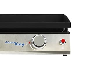 Amazon.com: Flame King 22-inch Double Burner Flat Top