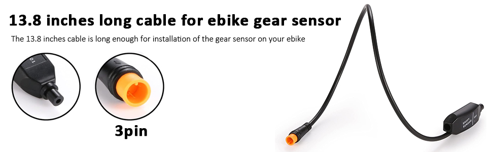 E-Bike Shift Sensor Mid Drive Motor Gear Sensor 3Pin Shift Gear Sensor Cable