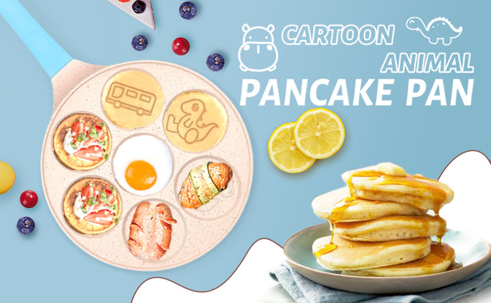 Mini Pancake Pan for Pancakes, Dinosaur Waffle Maker, Car