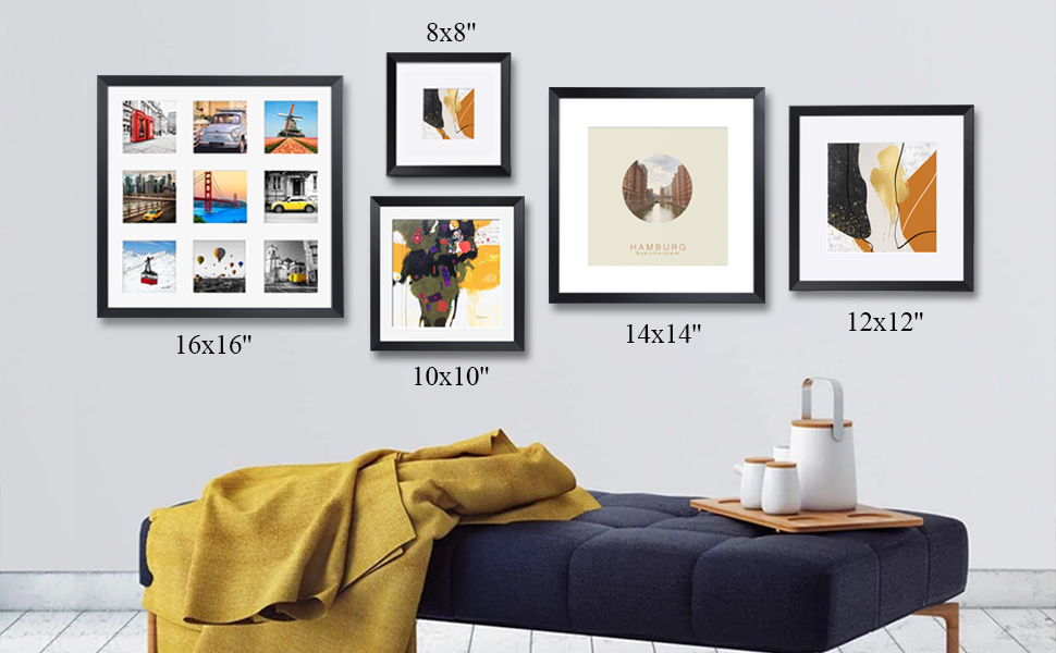 NESCL 10x10 Frame White, Display Pictures 8x8 or 5x5 with