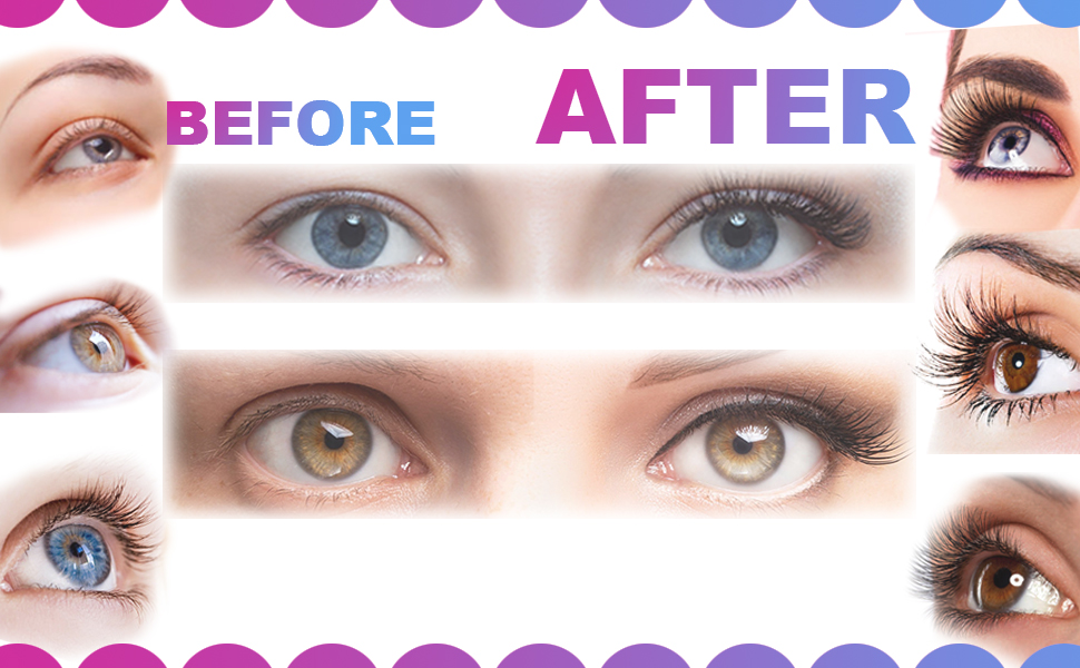 Heated Eyelash Curlers Before After
