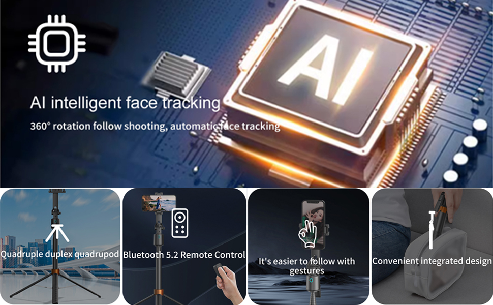 Auto Face Tracking Phone Holder