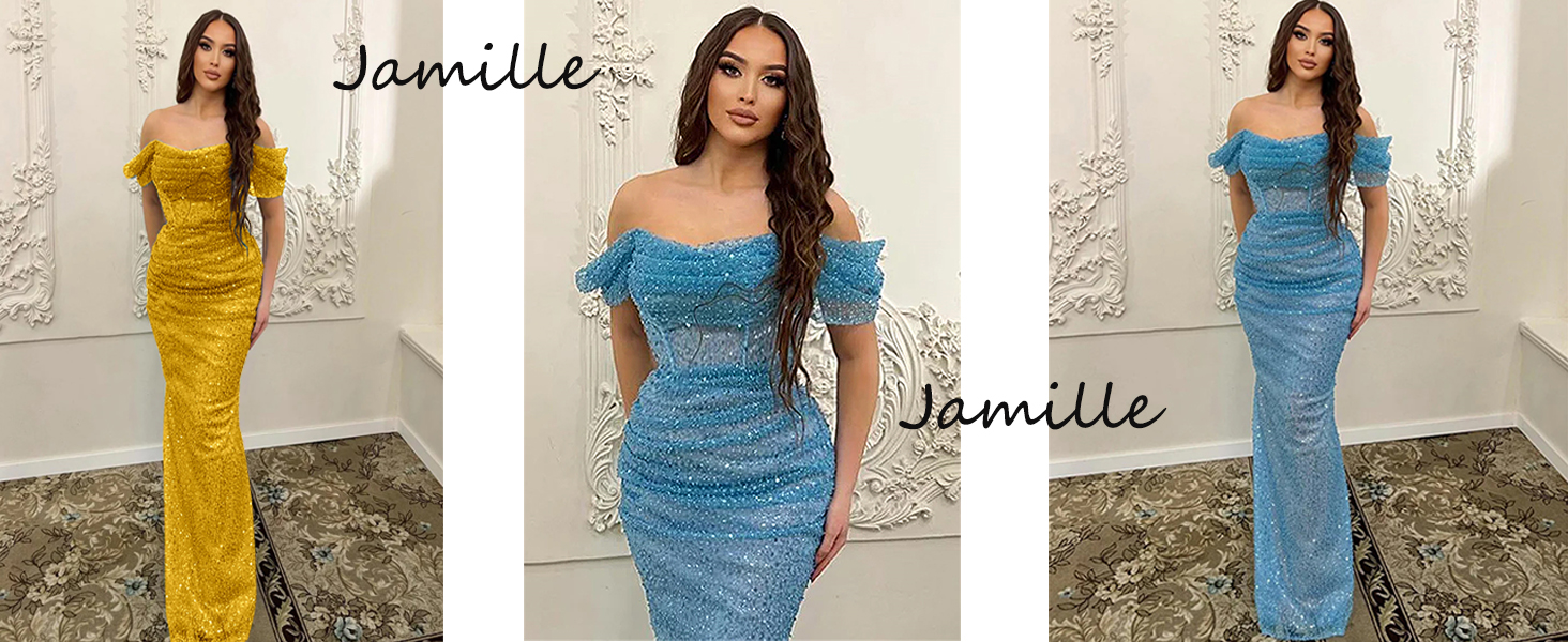sequin formal dress JA0038