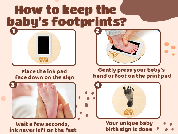 Double-Sided Boho Rainbow Newborn Name Sign