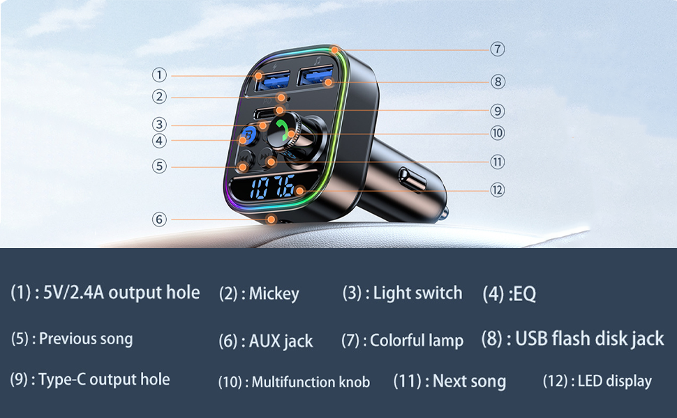 bluetooth transmitter car