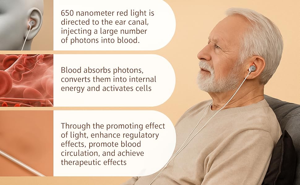 Ear Red Light Therapy Device