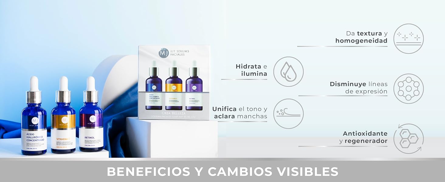 KIT 3 SERUMS FACIAL MIST JEWEL