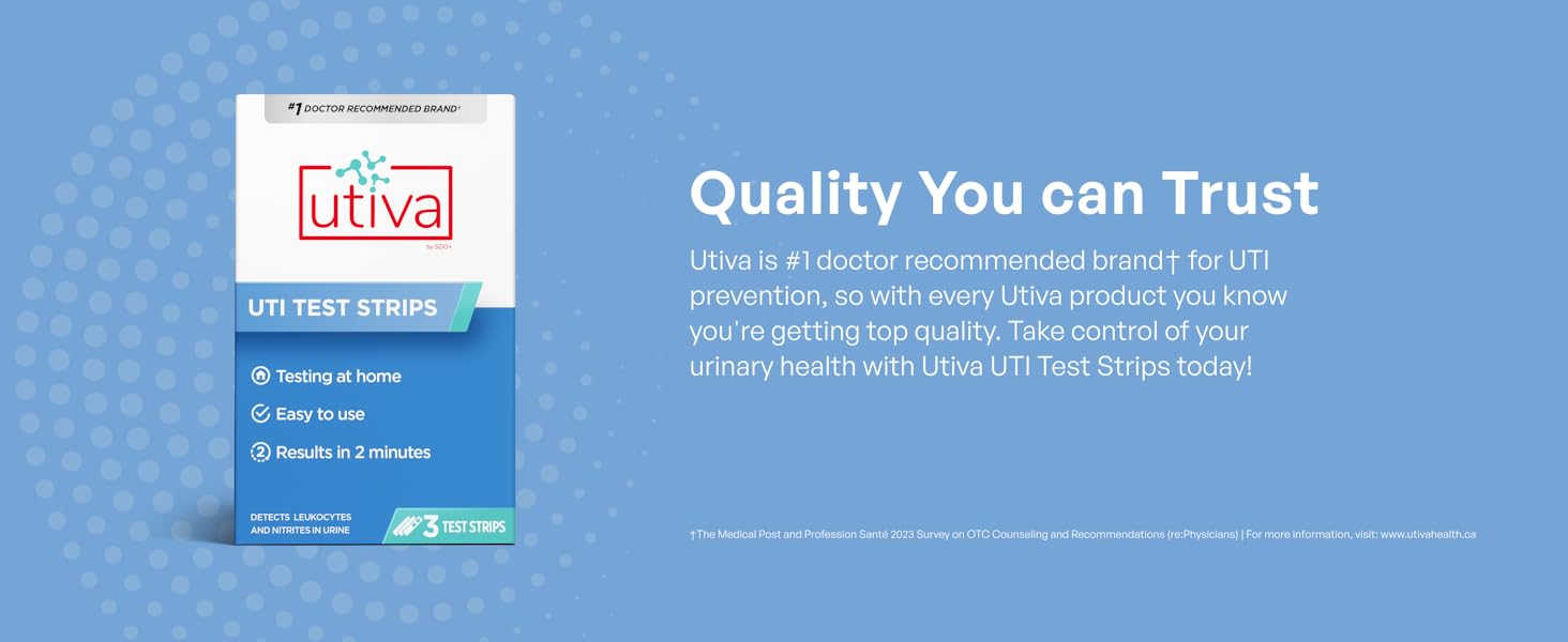 Utiva UTI Test Strips - Premium