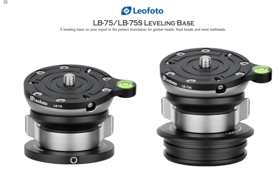 Amazon.com : LB-75 75mm Leveling Base for Tripod w Butterfly