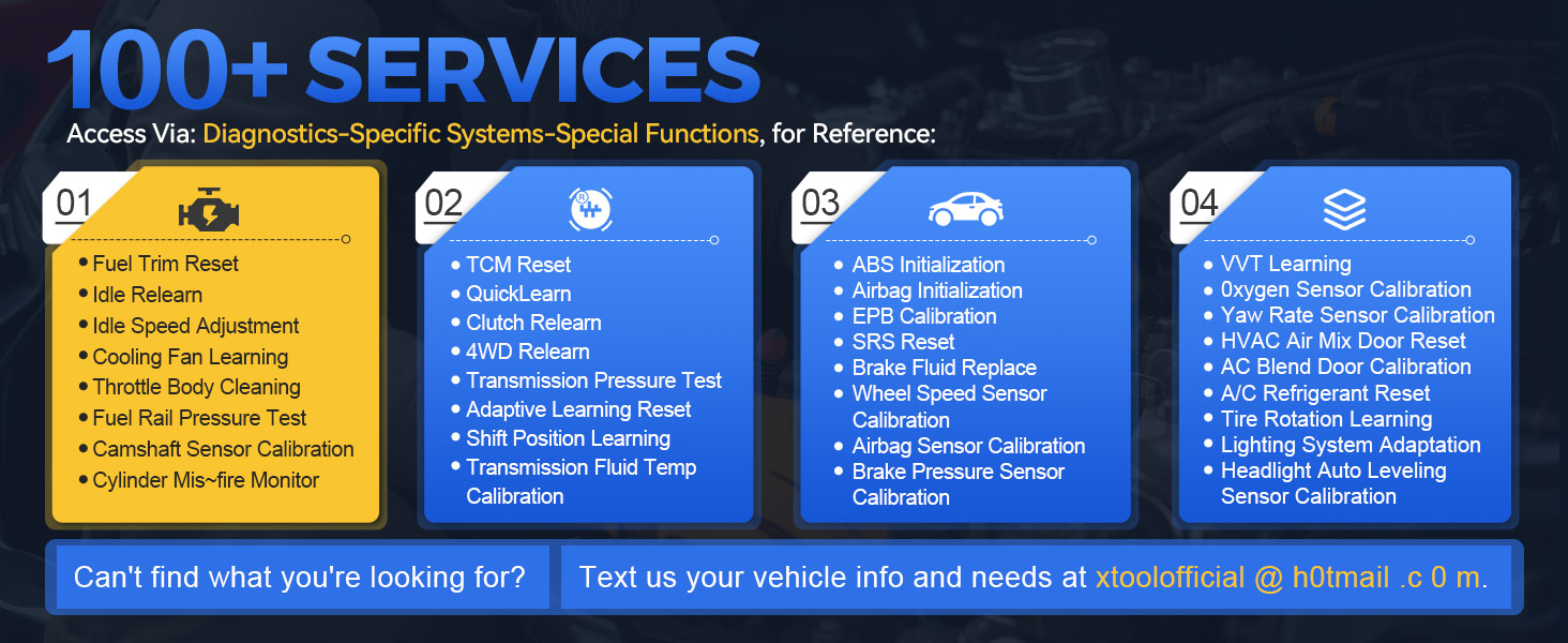 obd2 scanner with relearn, resets