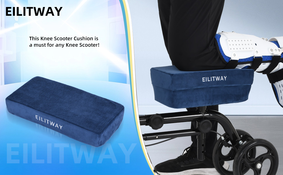 Knee Scooter Pad Cover, Comes With 2'' of Highly Resilient