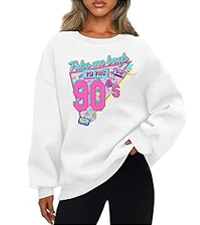 Amazon.com: Lytiarul Women Oversized Graphic Sweatshirt 90s