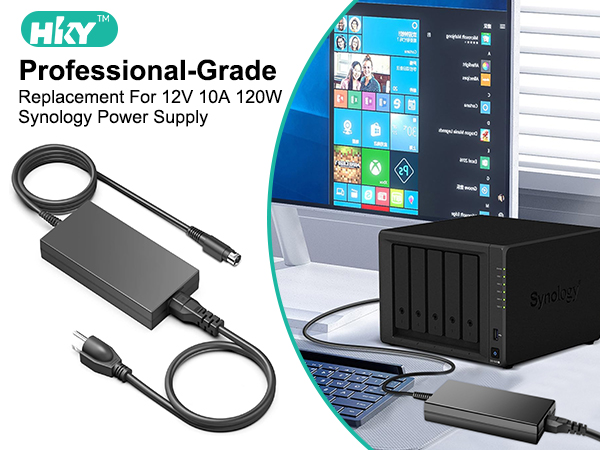 Synology DS215j NAS 本体と電源アダプター Amazon.com: HKY 4PIN 12V AC DC Adapter for Synology NAS
