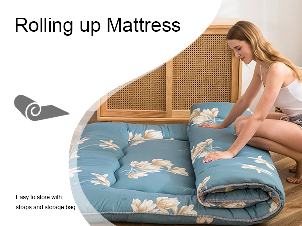 Amazon.com: MAXYOYO Floral Printed Japanese Floor Mattress
