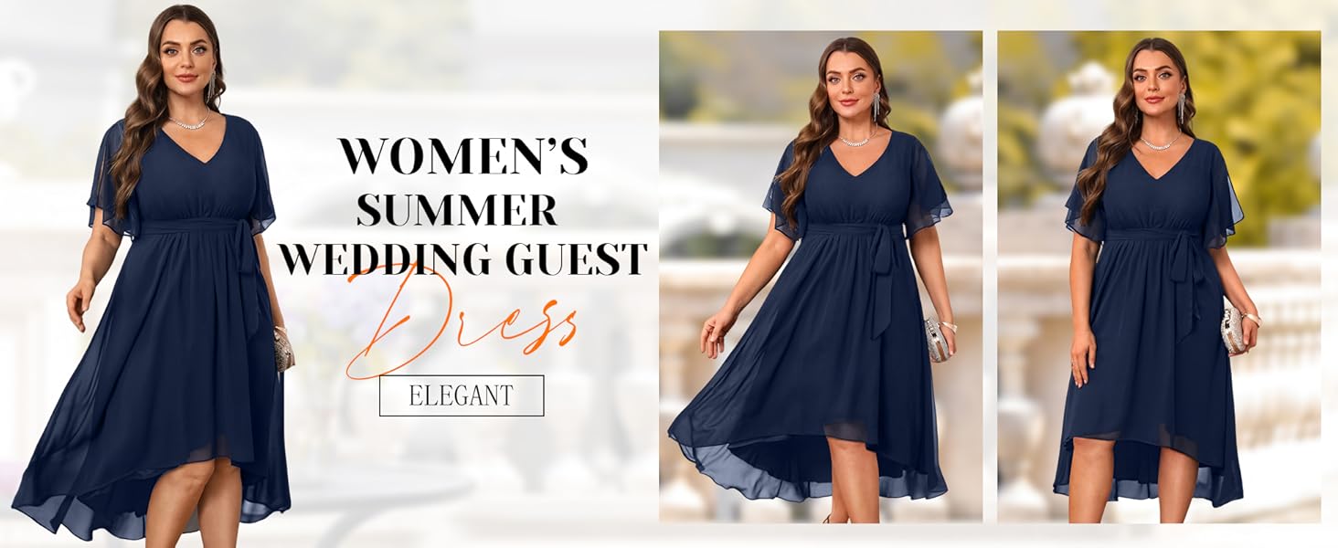 plus size summer wedding guest dress