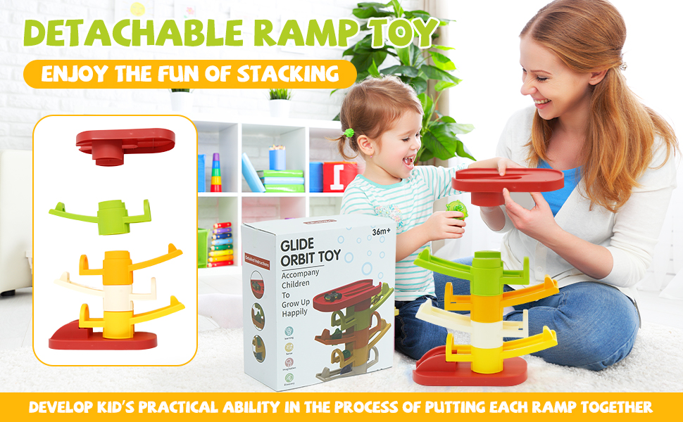 Ball Ramp Toy for Toddlers, Ball Drop Track, Educational Development