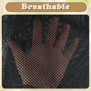 Black Mesh Drawstring Bag