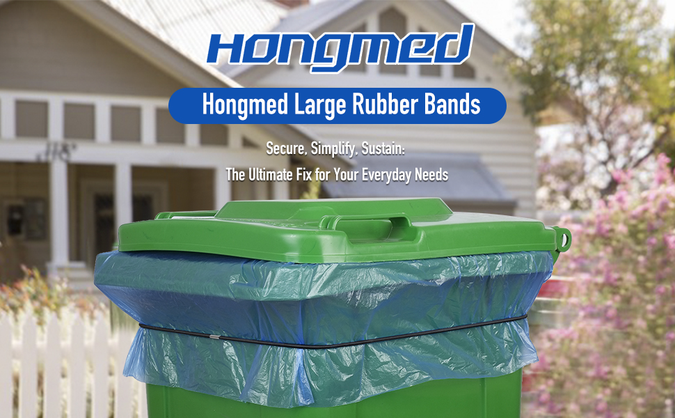 Large Rubber Bands for Trash Cans, Trash Can Bands for 55