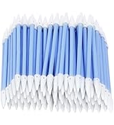AAwipes Double-Tipped Cleaning Swabs 2.9" [New] (100pcs Blue 3.2 mm Head, 73 mm Length), Foam Cle...