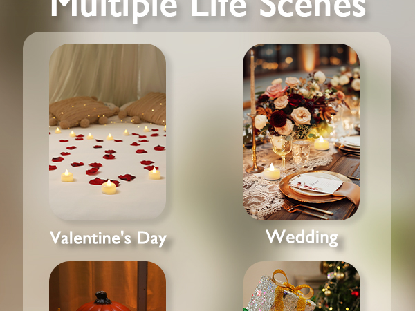 Amagic 50Pack Flameless LED Tea Lights Candles03