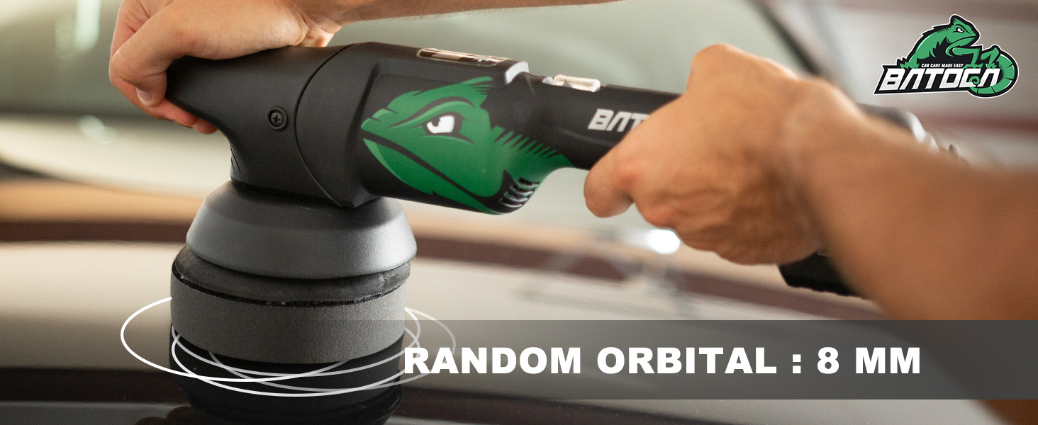 battery dual action polisher for car detailing