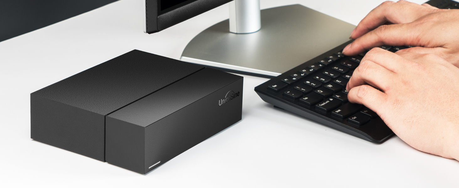 UnionSine 8TB Desktop External Hard Drive 3.5 Inch USB3.2 Gen2 HDD