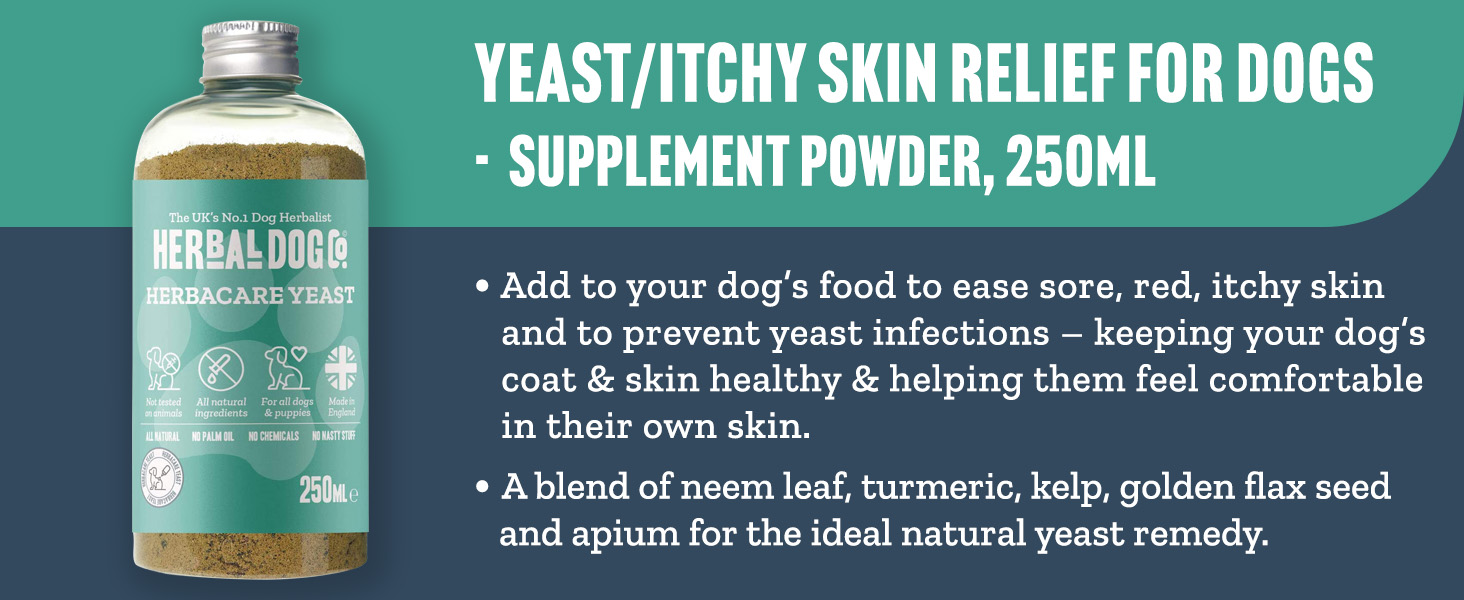 Herbal Dog Co HerbaCare Dog Yeast Infection Treatment, 250ml Yeast