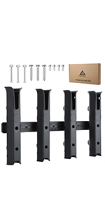4-Tube Adjustable Fishing Rod Holder Bracket