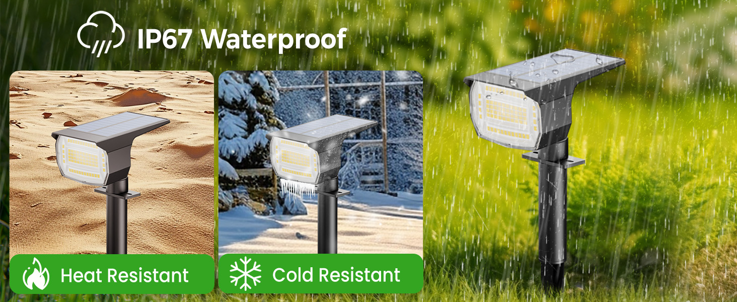garden lights solar powered waterproof