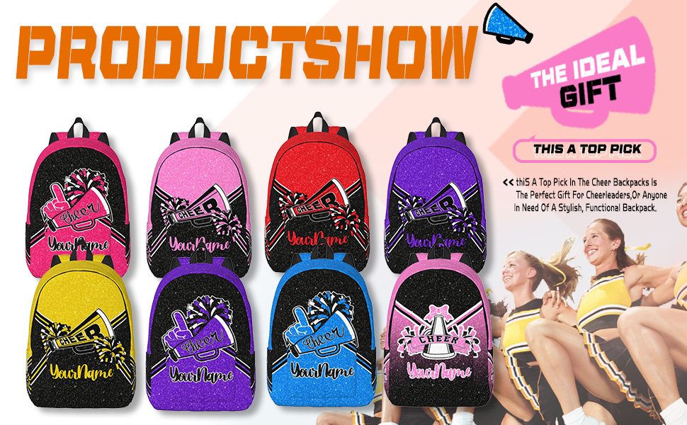 Custom Cheer Backpack With Name Personalized Cheerleading