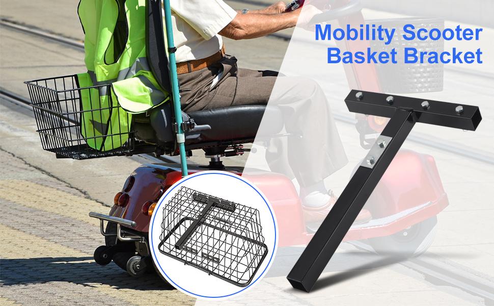 GOTOTOP Rear Basket, Mobility Scooter Rear Basket Mounting